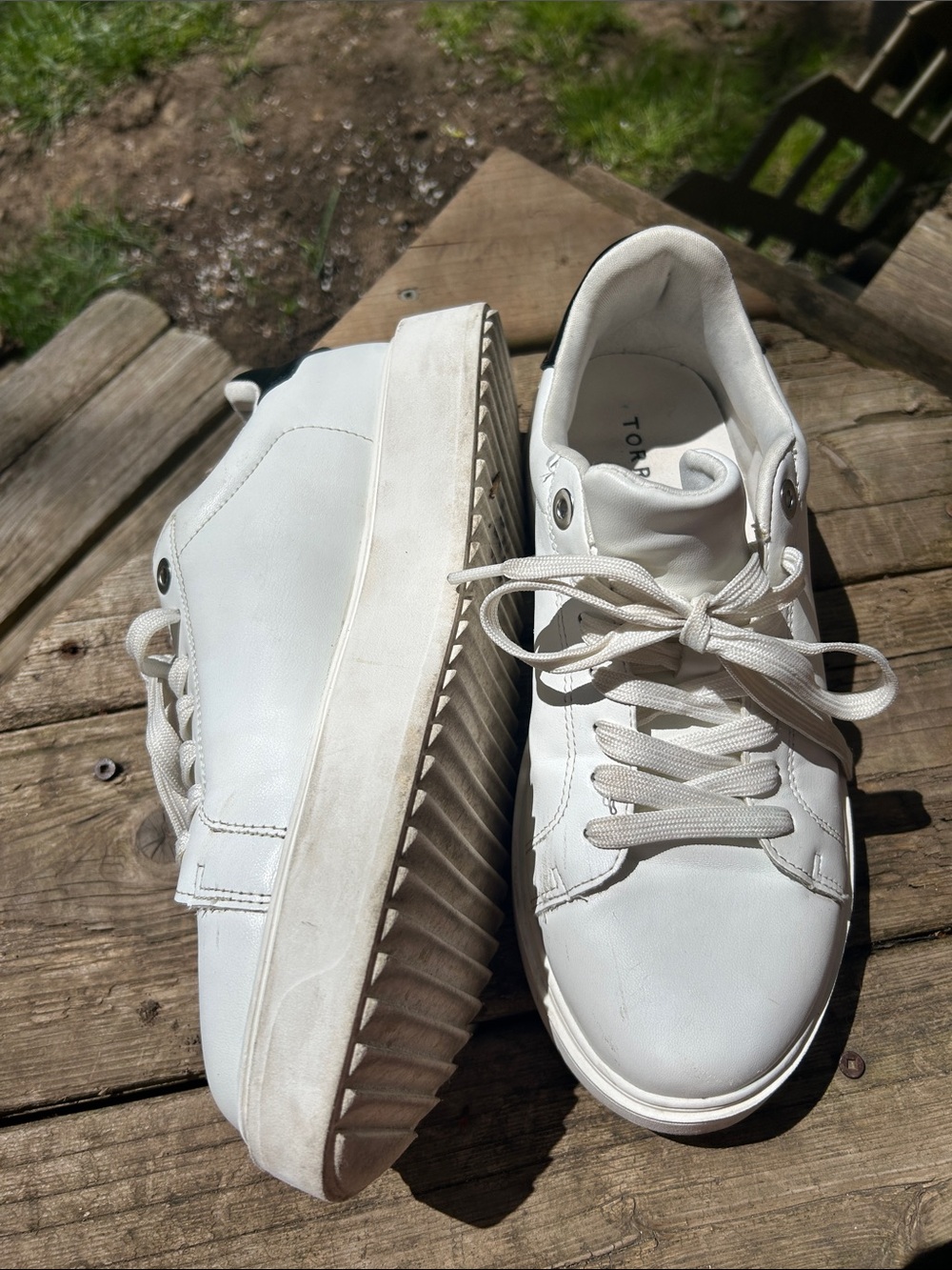Torrid White Platform Women’s Sneakers - Wide Width
